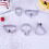 5 Pcs Cake Mold For Baking Fondant Tools Cookie Diy Biscuits 6