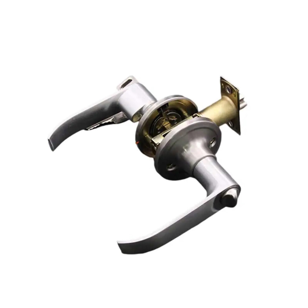 Door Handle Lock With Privacy Security For Bedroom, Zinc Alloy Interior Lever Set, 3050Mm 9113335515710