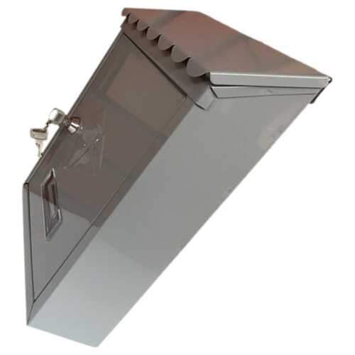 Box Outdoor Decor Metal With Lock Tinplate
