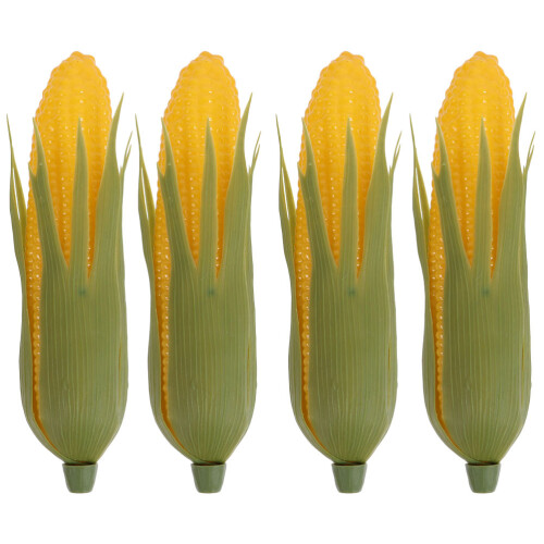 4Pcs Lifelike Artificial Corn Models Multi-Color Plastic Kitchen Decor 2