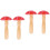 4Pcs Red Wood Darning Mushroom DIY Tool Lightweight Sewing Accessory 4