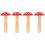 4Pcs Red Wood Darning Mushroom DIY Tool Lightweight Sewing Accessory 2