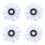 4Pcs Durable PU Skating Wheels Light Up Roller Skateboard Wheels 4