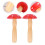 4Pcs Red Wood Darning Mushroom DIY Tool Lightweight Sewing Accessory 10