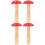 4Pcs Red Wood Darning Mushroom DIY Tool Lightweight Sewing Accessory 5