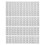 4 Sheets Adhesive Number Work Man 2.70x2.10x0.10cm White 1