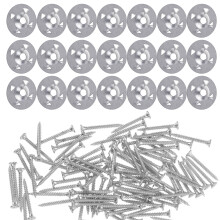 1Set Foam Board Insulation Washers Sturdy Iron Silver for Construction
