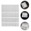 4 Sheets Adhesive Number Work Man 2.70x2.10x0.10cm White 3