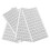 4 Sheets Adhesive Number Work Man 2.70x2.10x0.10cm White 4