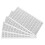 4 Sheets Adhesive Number Work Man 2.70x2.10x0.10cm White 10