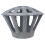 Wynbing Cast Iron Rain Gutter Guard Strainer Drainage Grey 1