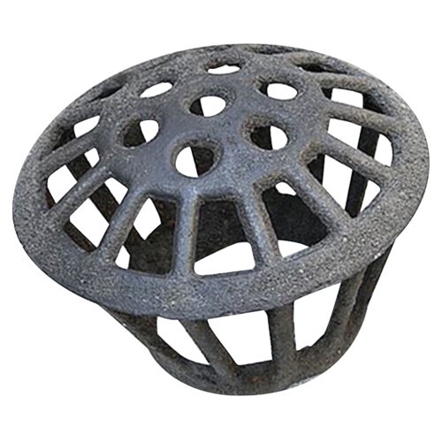 Wynbing Cast Iron Rain Gutter Guard Strainer Drainage Grey 2