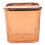 Orange Plastic Square Trash Can for Home Office, Pet Material Bin 8