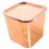 Orange Plastic Square Trash Can for Home Office, Pet Material Bin 10