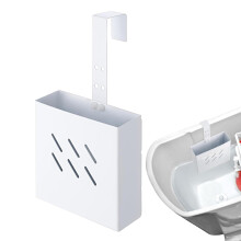 Toilet Tank Cleaner Holder Adjustable Stainless Steel Organizer for Extended Cleaning in Bathrooms