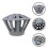 Wynbing Cast Iron Rain Gutter Guard Strainer Drainage Grey 4