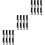 24Pcs Lightweight Black Stroller Hook Clips Durable Convenient Hooks 4