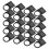 50Pcs Plastic Switch Label Board Black Compact Durable for Electronics 1
