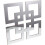 Art Legno Effetto Specchio Argento Stile Rustico 8