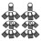 50Pcs Plastic Switch Label Board Black Compact Durable for Electronics 9