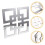 Art Legno Effetto Specchio Argento Stile Rustico 10