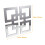 Art Legno Effetto Specchio Argento Stile Rustico 3