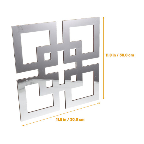 Art Legno Effetto Specchio Argento Stile Rustico 2