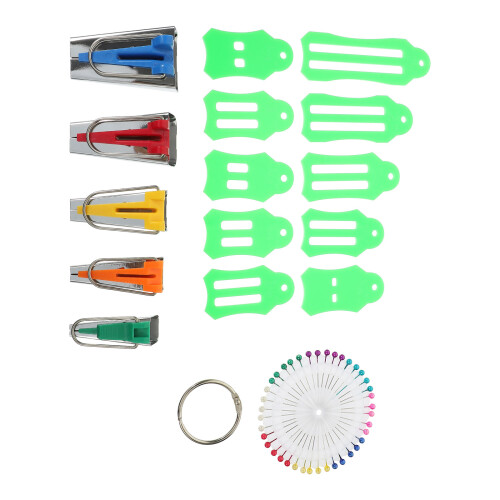 4Sets Bias Tape Makers Assorted Color DIY Fabric Quilting Tools Set