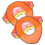 2Pcs Orange Hard Hat Sun Shades Full Brim Visor with Reflective Strips 6