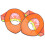 2Pcs Orange Hard Hat Sun Shades Full Brim Visor with Reflective Strips 4