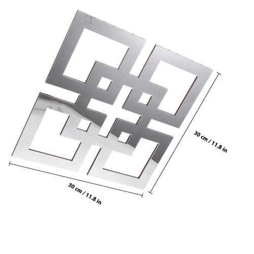 Art Legno Effetto Specchio Argento Stile Rustico 1