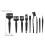 9Pcs Mini Plastic Keyboard Dust Brush Set for Electronics Cleaning 2