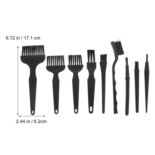 9Pcs Mini Plastic Keyboard Dust Brush Set for Electronics Cleaning 1