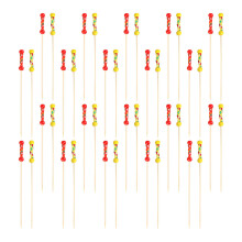 200Pcs Fancy Bamboo Toothpicks Sturdy Food Picks for Party Snacks