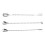 3 Pcs Multi Spoon Household Cocktail Stirrer Long Mixing 7