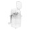 Small Portable Ice Chopper Manual White Kitchen Ice Crusher 5