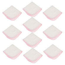 10Pcs Absorbent Red Baby Saliva Towels Soft Cotton Infant Bibs