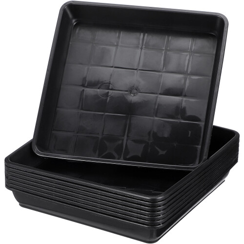 8Pcs Plastic Square Bonsai Tray Durable Planter Saucer