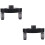 2Sets Straight Hole Drill Locator Durable Woodworking Positioner Black 7