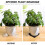 8Pcs Plastic Square Bonsai Tray Durable Planter Saucer 7