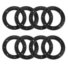 4Paare ABS Auto Lautsprecher Montage Ringe Schwarz Für Fahrzeug
