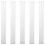 5Pcs Large Capacity White Pe Artwork Storage Tubes with Secure Caps 5