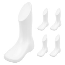 5Pcs Toddler Foot Mannequins White Plastic Kids Shoe Display Models