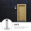 Floor Mounted Door Stopper Silver 1pack 2.95x1.69in 8