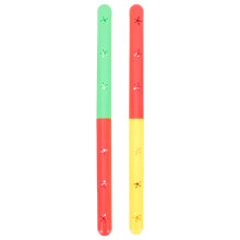 2Pcs Dual-Color ABS Relay Race Sticks Durable Anti-Skid Sports Tools