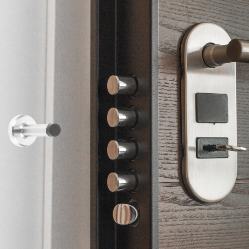 Floor Mounted Door Stopper Silver 1pack 2.95x1.69in 2