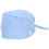 Cotton Tie Back Chef Hat Work Cap with Sweatband Blue Solid Color 6