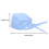 Cotton Tie Back Chef Hat Work Cap with Sweatband Blue Solid Color 2