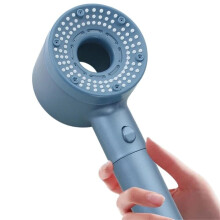 Adjustable Pressure Shower Head with 5 Modes Water Saving Handheld Spray Grey Bathroom Set