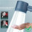 Adjustable  Pressure Shower Head with 5 Modes Water Saving Handheld Spray Grey Bathroom Set 2